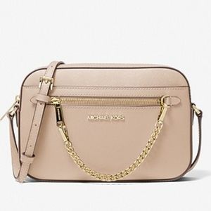 Michael Kors Jet Set Large Leather Crossbody